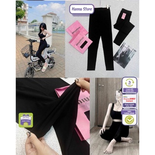 Quần legging nữ cạp cao chất umi hàn co giãn 4 chiều tôn dáng