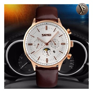 Đồng Hồ Nam Dây Da Skmei 9117Cl