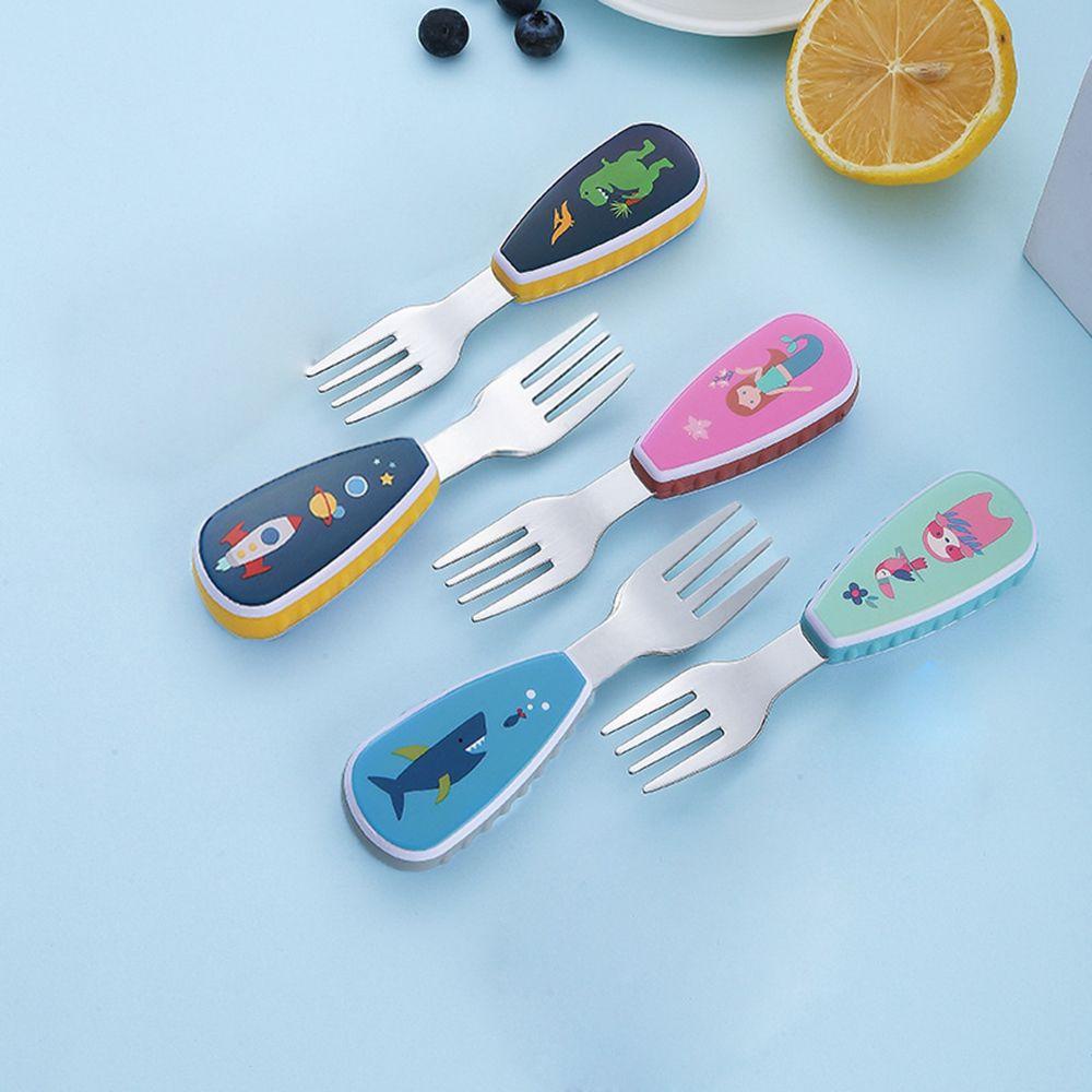 FOREVER Bộ Muỗng Nĩa Bằng Thép Không Gỉ Cho Trẻ Em
