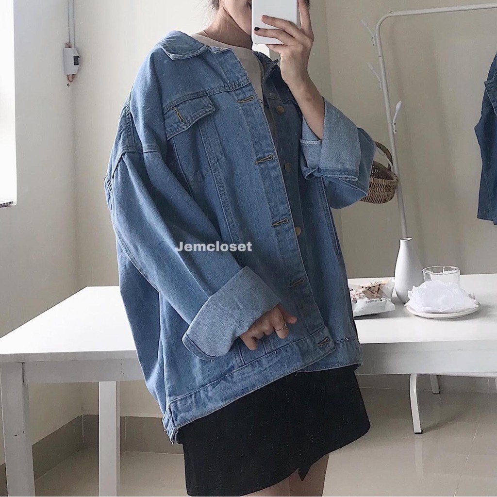 Áo khoác jean unisex cao cấp form rộng phá cách - Hot Trend 2020 | BigBuy360 - bigbuy360.vn