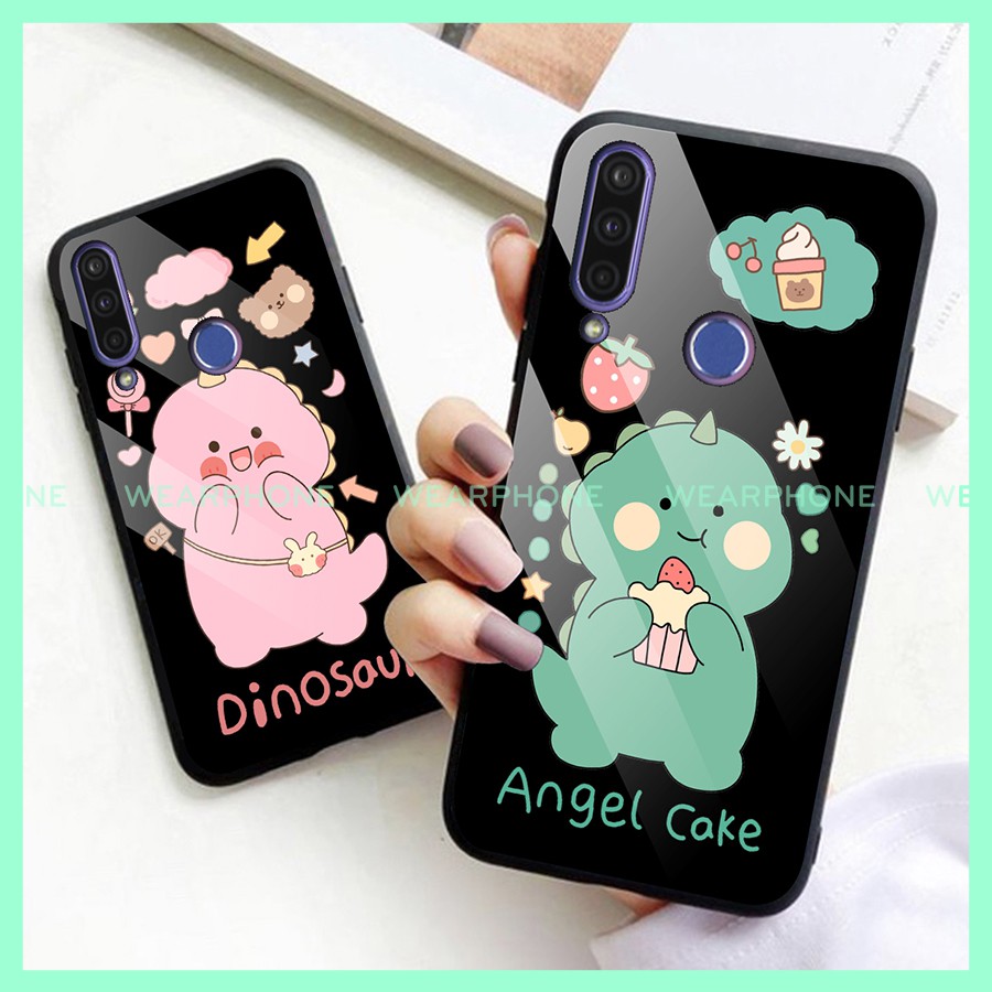 Ốp Lưng Kính Cường Lực Vsmart Active 3 Joy 3 Live Wearphone Dino W210115