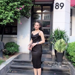 ĐẦM BODY CỔ ĐỔ PHI LỤA