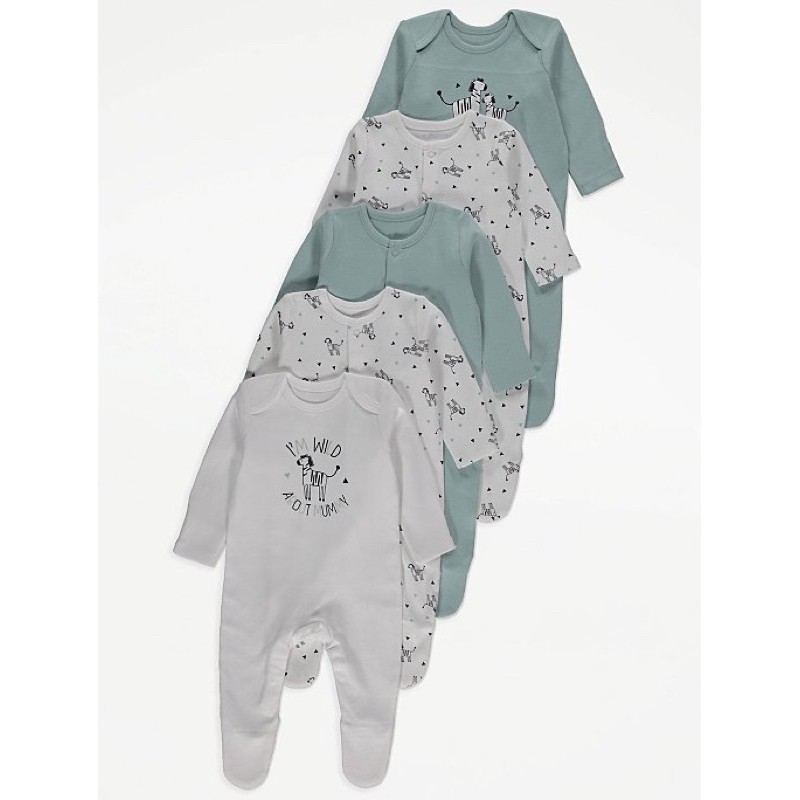 [SALE SỐC] Bộ liền thân sleepsuit xuất dư combo 3 chiếc ngẫu nhiên chất cotton cực kì mềm mát cho bé 0-24m