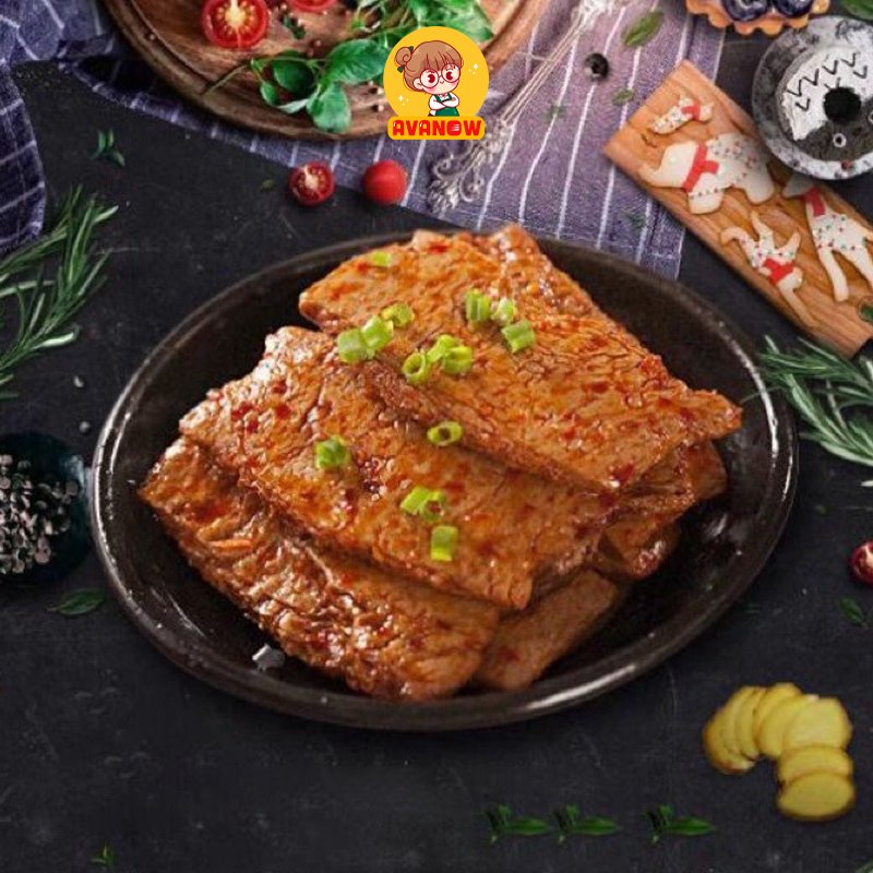 Thịt nướng BBQ 26g 🍣 Avanow 🍣 Thịt chay cay cô gái-đồ ăn vặt trung quốc