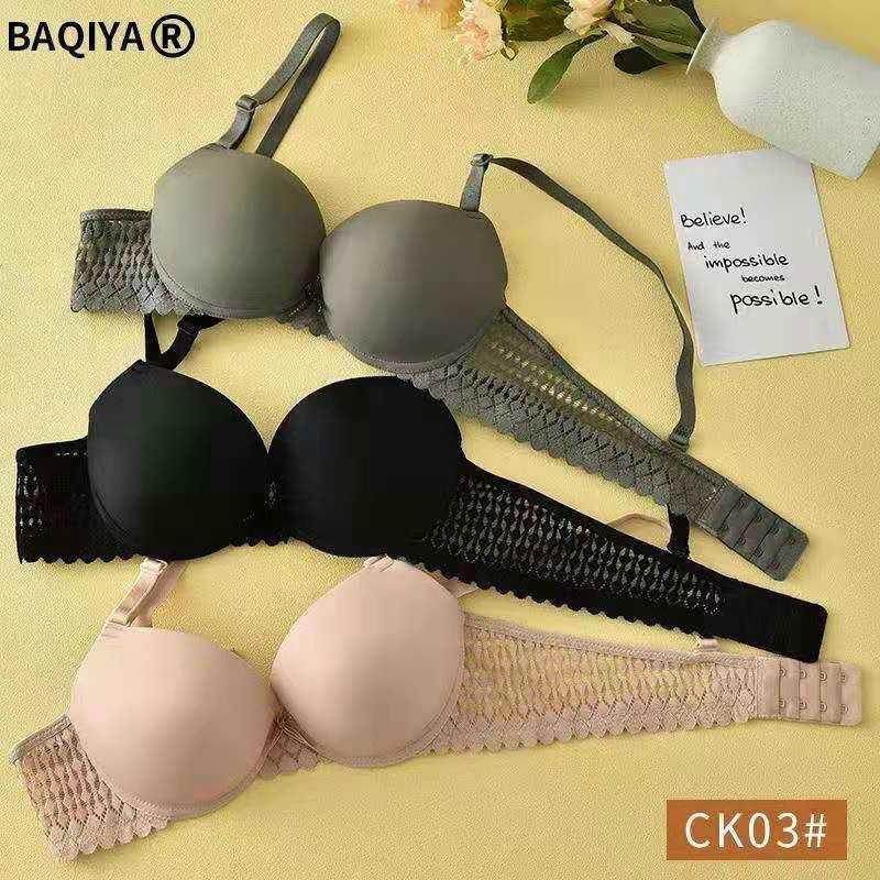 Áo Ngực Su Có Gọng Đệm Dày Siêu Nâng, Áo Lót Su Bản Dây Ren Hieu store24h - CK03