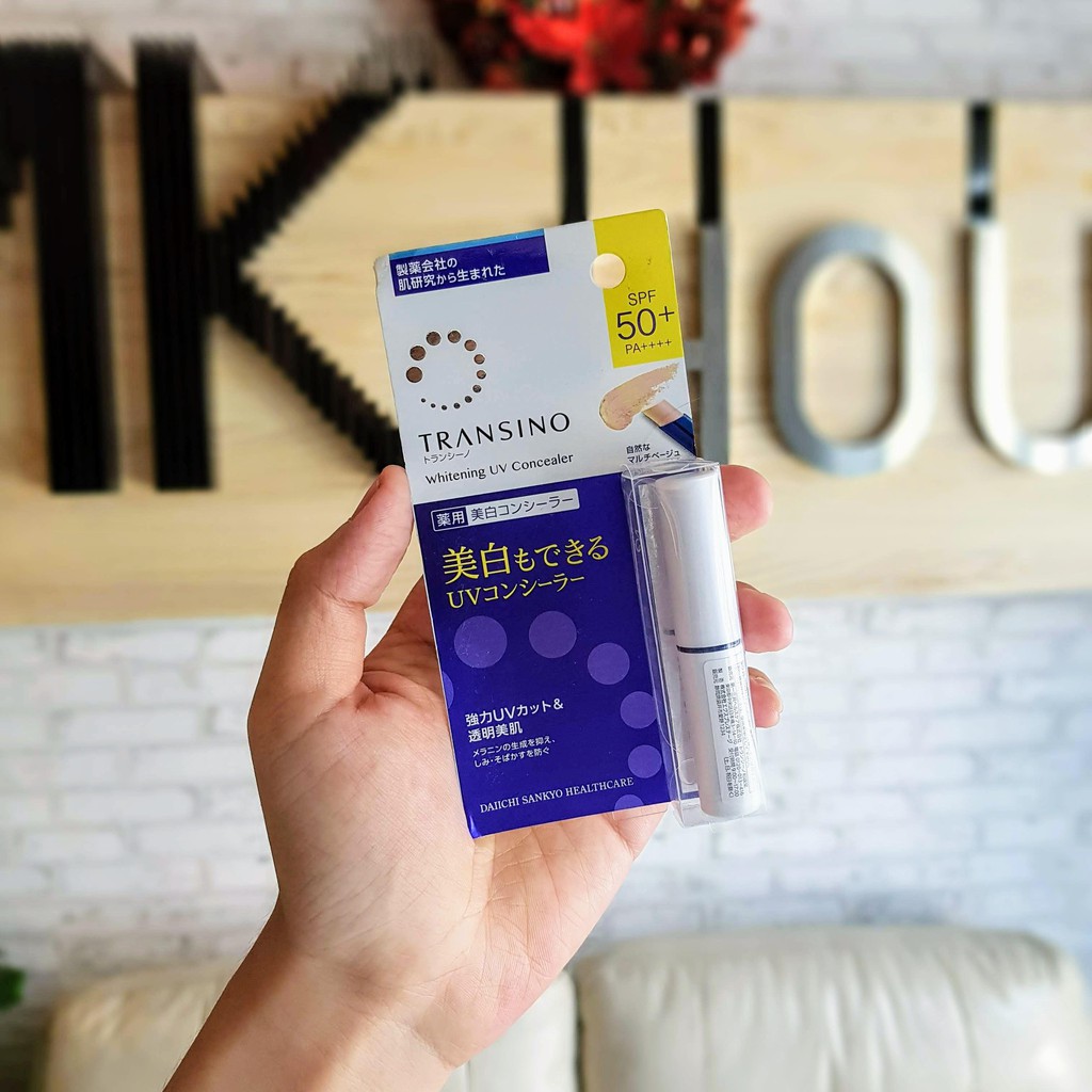 Kem Che Khuyết Điểm Transino Whitening UV SPF50 + PA ++++ Nhật Bản