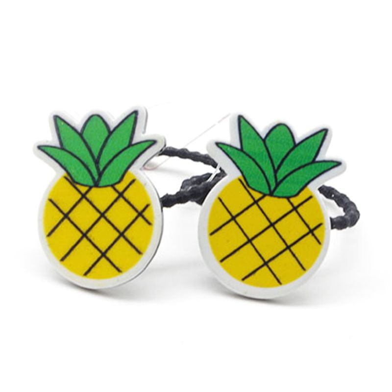 Set 2 Giá Đỡ Buộc Tóc Đuôi Ngựa Hình Thú Hoạt Hình Dễ Thương Cho Bé Gái