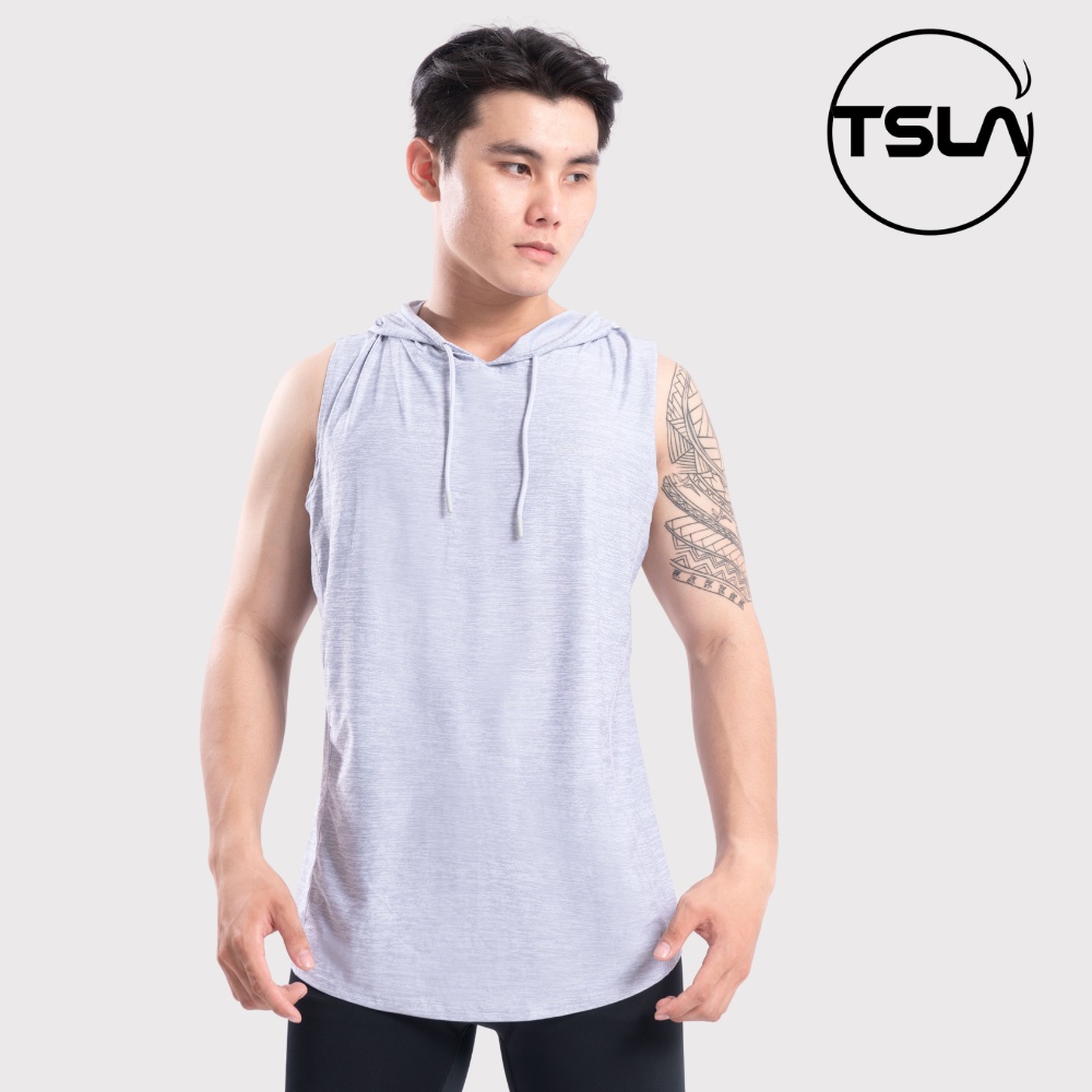 Áo hoodie nam ba lỗ TSLA form bigsize oversize trên 100kg chất kháng khuẩn chống uv chạy bộ tập gym thể thao TSO2022