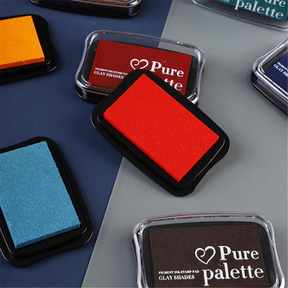 Đệm Mực Con Dấu Bằng Gỗ Màu Sắc Cổ Điển Dùng Đóng Dấu Mực Thủ Công Cho Bé / Văn Phòng