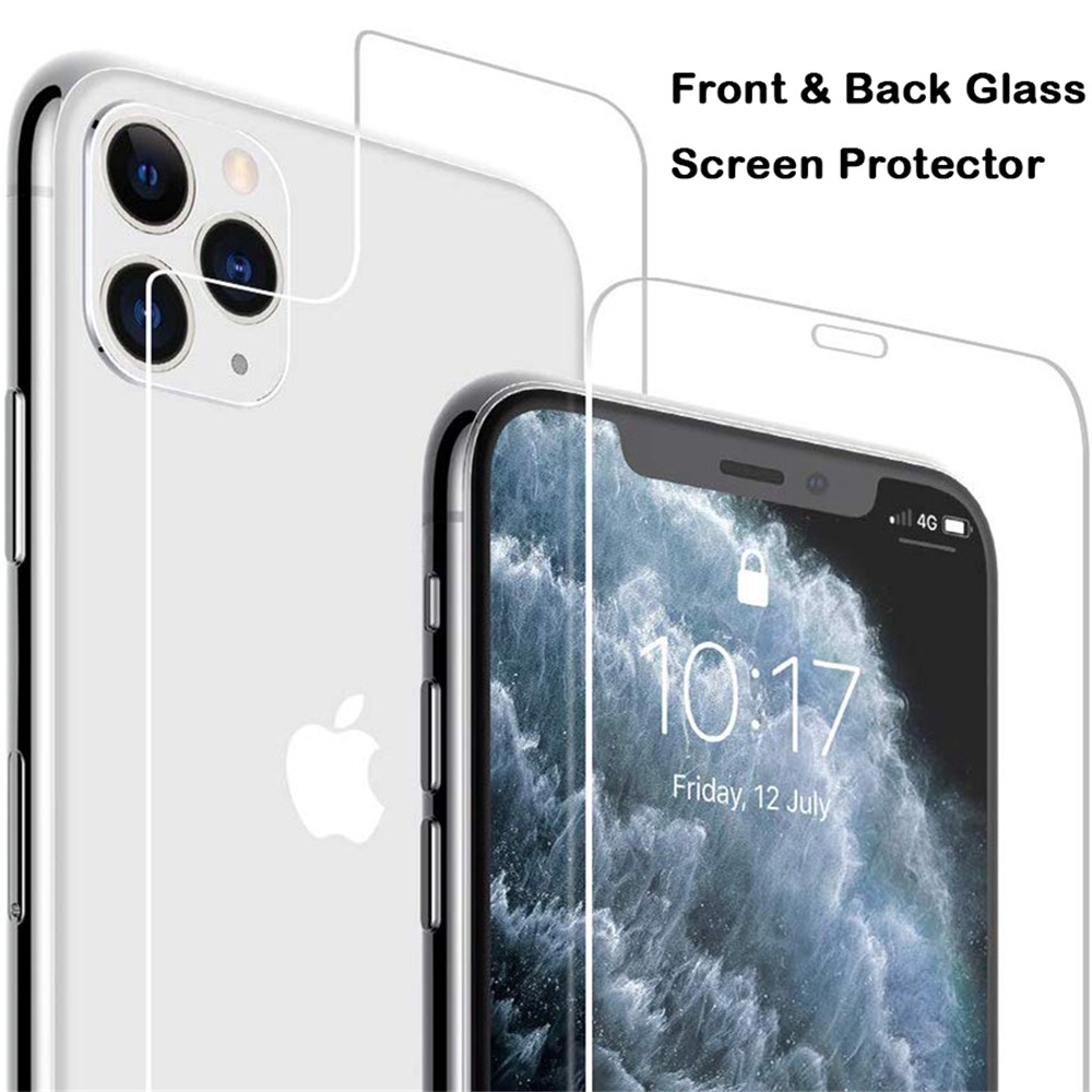 Set kính cường lực trước/sau ubảo vệ màn hình chống bể 9H HD cho iPhone 11 Pro