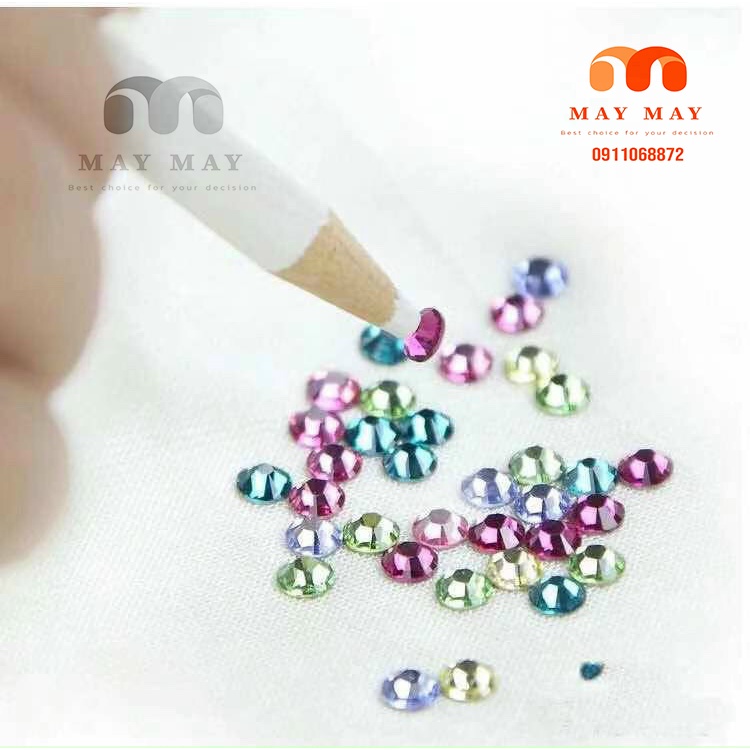 Bút sáp trắng đính đá chuyên dụng giá 1 cây