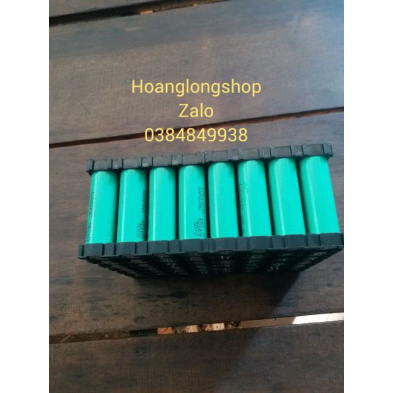 khối pin 18650 Li - ion 28 cell japan nhật bãi samsung 22f 2500mah xã 25A , hàng tháo cell bao sống chưa text