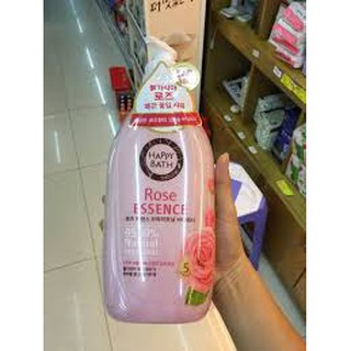 Sữa Tắm Cao Cấp Happy Bath Natural Real Moisture 900ml Hàn Quốc