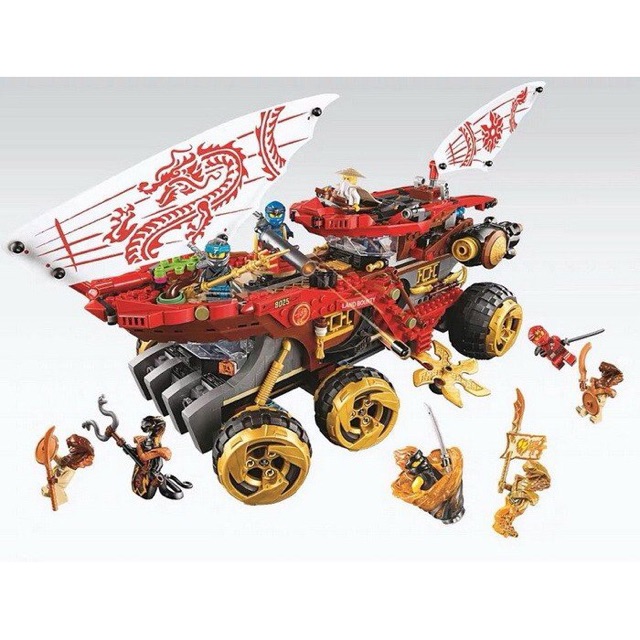 Lego Ninjago - Bela Lari 11332 , Leji 4021 ( Xếp hình cỗ xe tăng sa mạc 1272 mảnh )