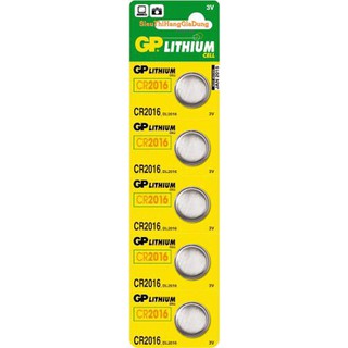Pin CR2016 Lithium 3V (Vỉ 5 viên)