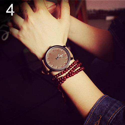 Đồng Hồ Unisex Dây Giả Da Thanh LịCh