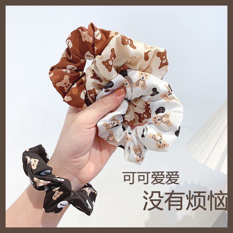 Dây buộc tóc đuôi ngựa hình gấu đáng yêu xinh xắn