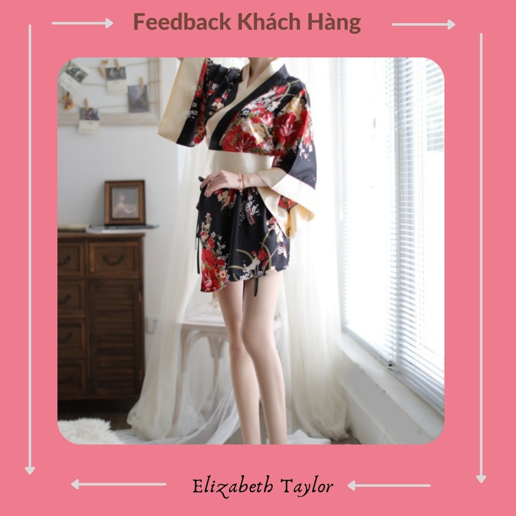 Cosplay Kimono Nhật Bản Kèm Đồ Lót Quyến Rũ, Cosplay Sexy