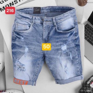 Quần short jean nam cao cấp co dãn mẫu rách mới
