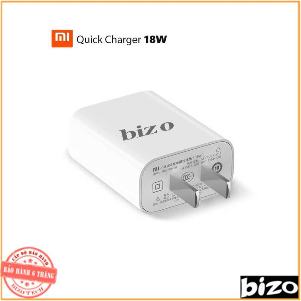 [ZIN XIAOMI] Củ sạc nhanh Quick Charge 3.0, cốc sạc xiaomi zin hãng 5V-3A MYD-08-ES