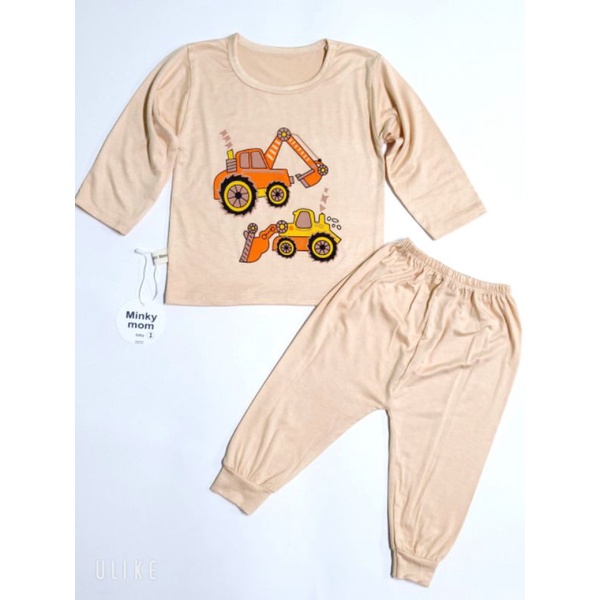 Bô dài tay thun lạnh mikymom hình ngộ nghĩnh cho bé