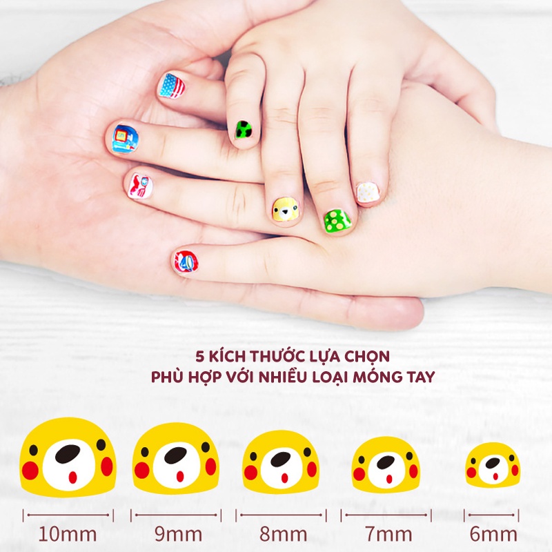 [CHÍNH HÃNG] Hình Dán Móng Tay Cho Bé Nail Sticker 540 Hình - Hãng Joanmiro cho bé 2 Tuổi+