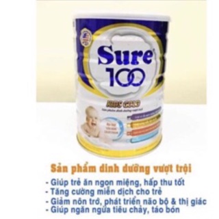 CHÍNH HÃNG SỮA BỘT Y TẾ SURE 100 KID GOLD 900 gam ( tích điểm tặng quà)