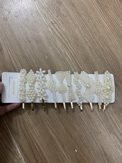 Set 10 Kẹp Tóc Ngọc Trai Siêu Xinh