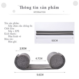 Thanh mút xốp chặn khe cửa, phòng ngừa côn trùng, chống bụi chống ồn, Giadungbpm