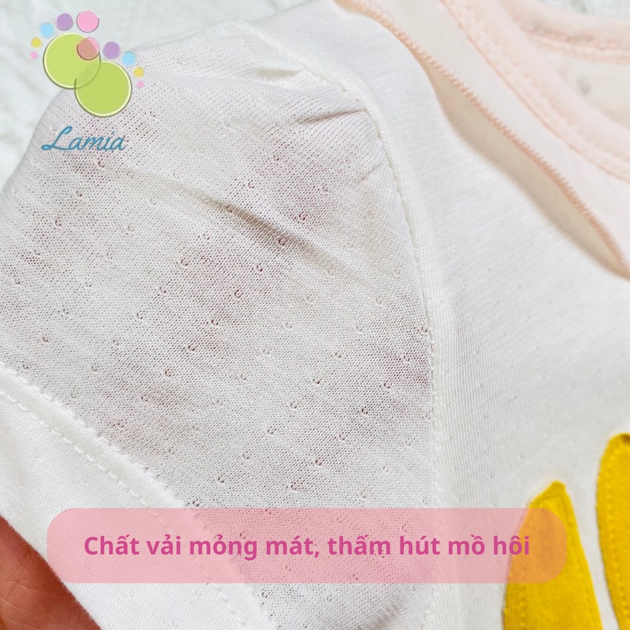 Bộ Đồ Liền Thân Cho Bé Gái Cúc Giữa Mùa Hè Mỏng Mát, Body Đùi Hè Xuất Nhật Cho Bé Sơ Sinh 𝟑𝟕𝐁𝐃𝐃𝐔