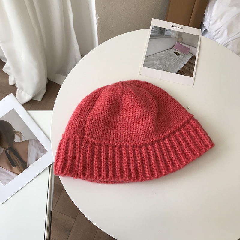 Mũ Bucket Len Dệt Kim Phong Cách Thời Trang Xuân Thu Hàn Quốc Dành Cho Nữ