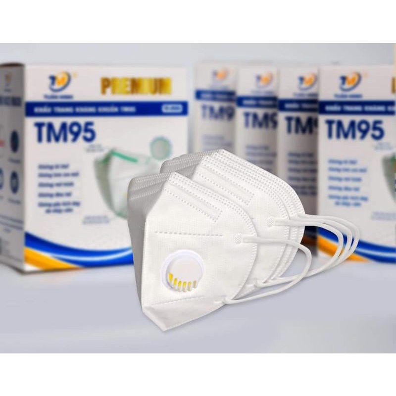 (N95 van) Hộp khẩu trang N95 có van thở cao cấp 10 cái