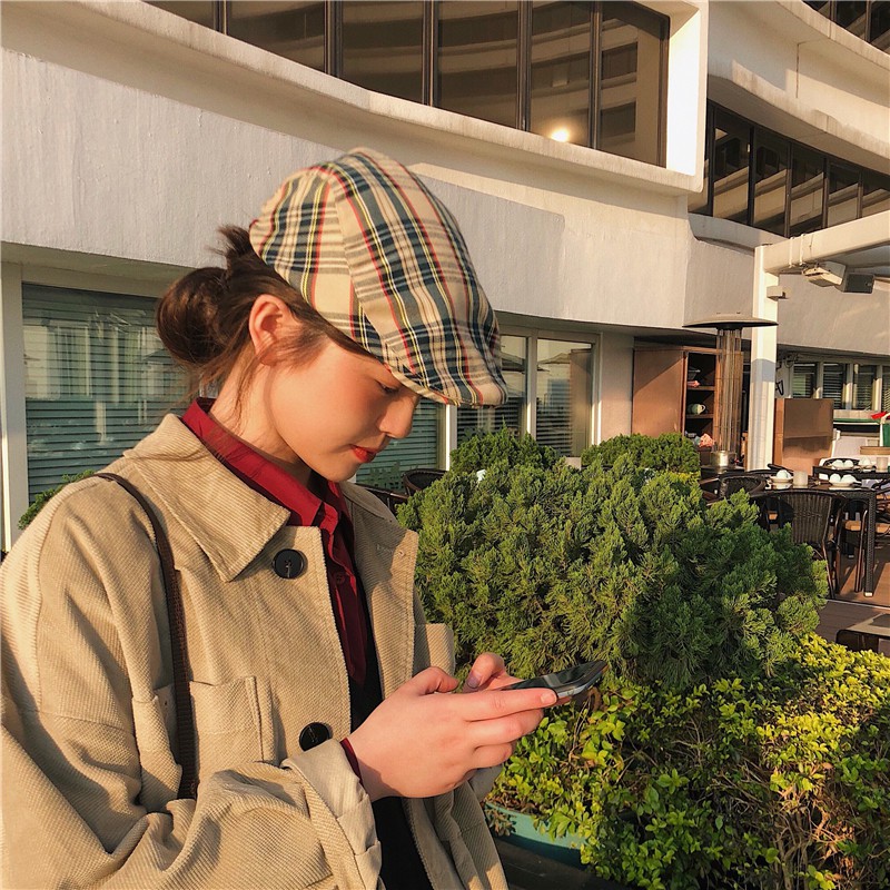 Mũ Họa Sĩ Phong Cách Hong Kong Thời Trang Xuân Hè Cho Nam Nữ