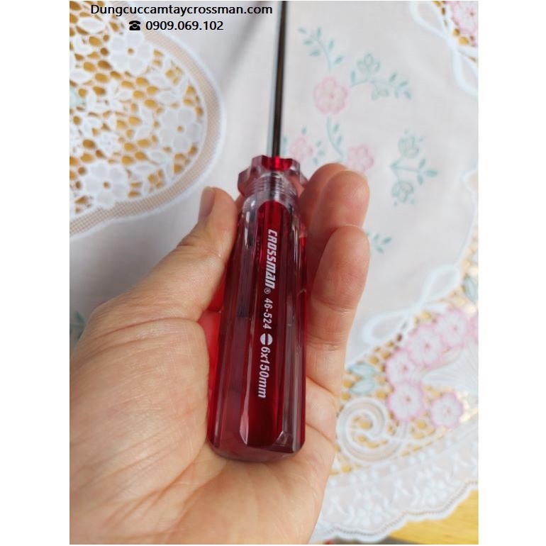 Tua vít bake, dẹp Crossman cán sọc cao cấp