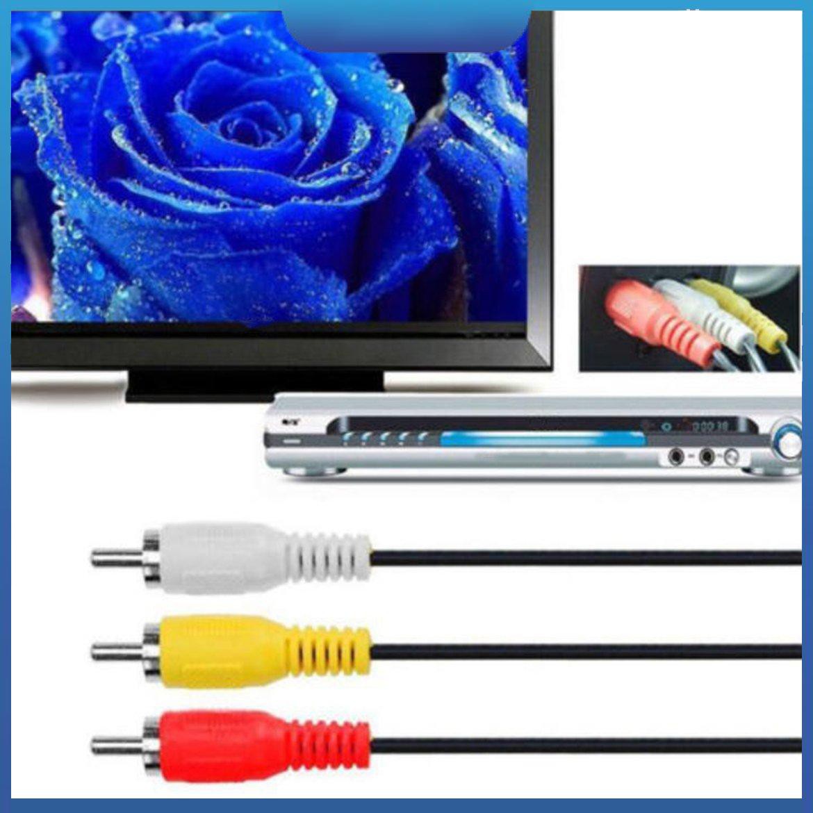 Dây cáp chuyển đổi audio / video hdmi sang 3 rca av cho 1080p hdtv dvd chuyên dùng 2- 9