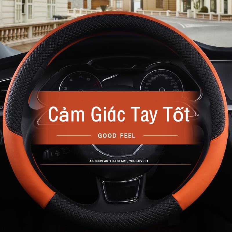 Bọc vô lăng xe hơi bằng da chống trượt thoáng khí