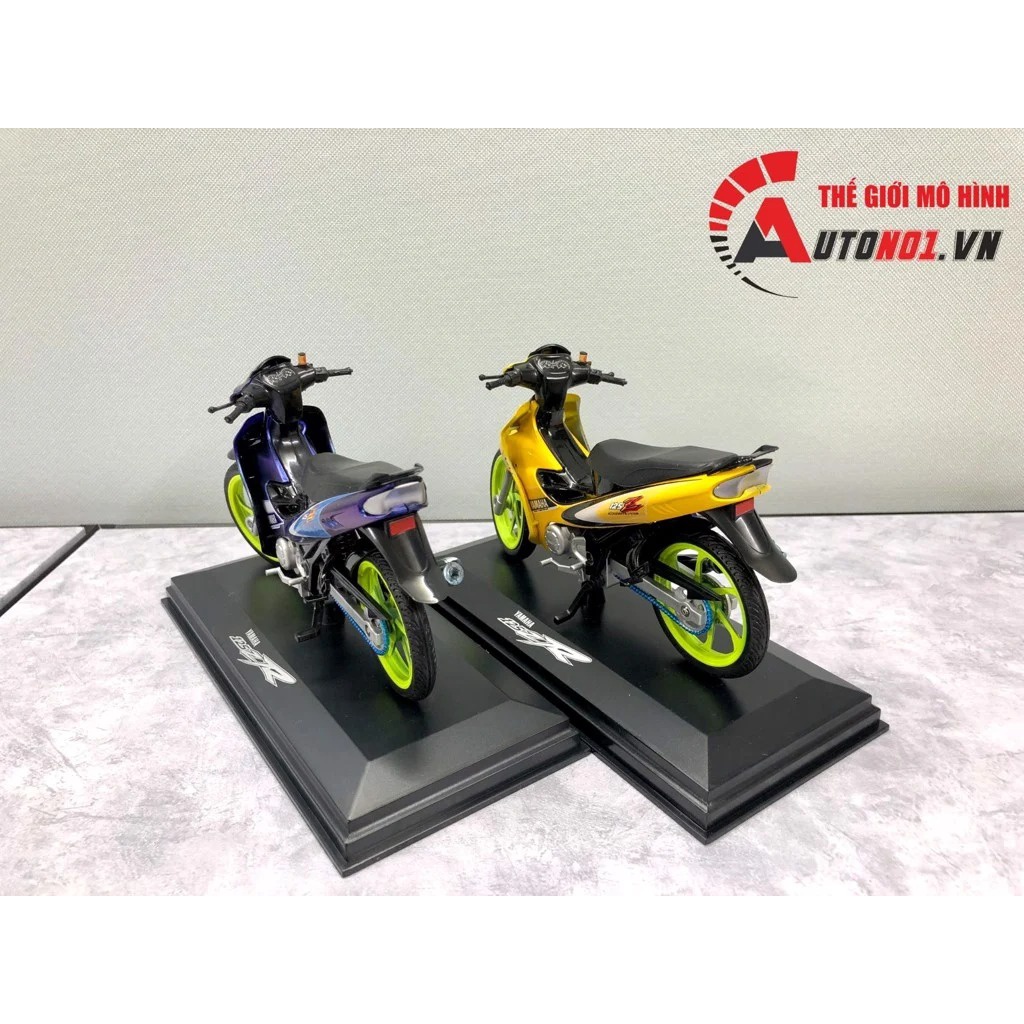 Mô hình xe độ Yamaha Yaz 125zr Blue Galaxy 1:12 Autono1 D229b