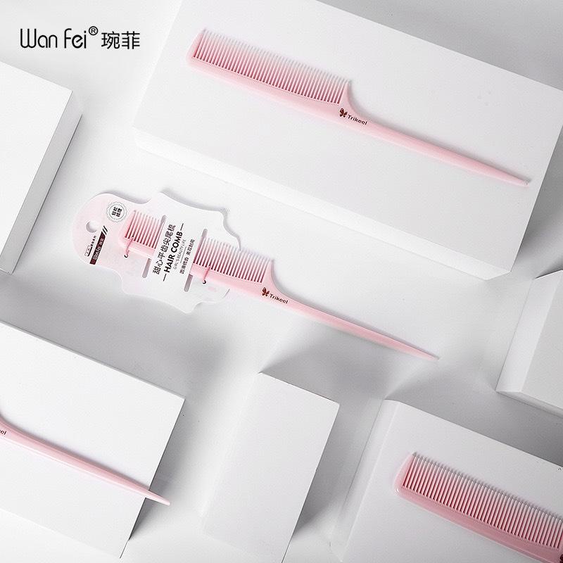 Lược Rẽ Ngôi Đầu Nhọn Tạo Kiểu, Chia Lọn Tóc Salon Hair Brush VC
