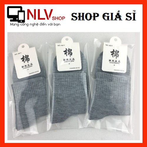 VỚ XÁM NAM MANG GIẦY - TẤT THỂ THAO NLV1916