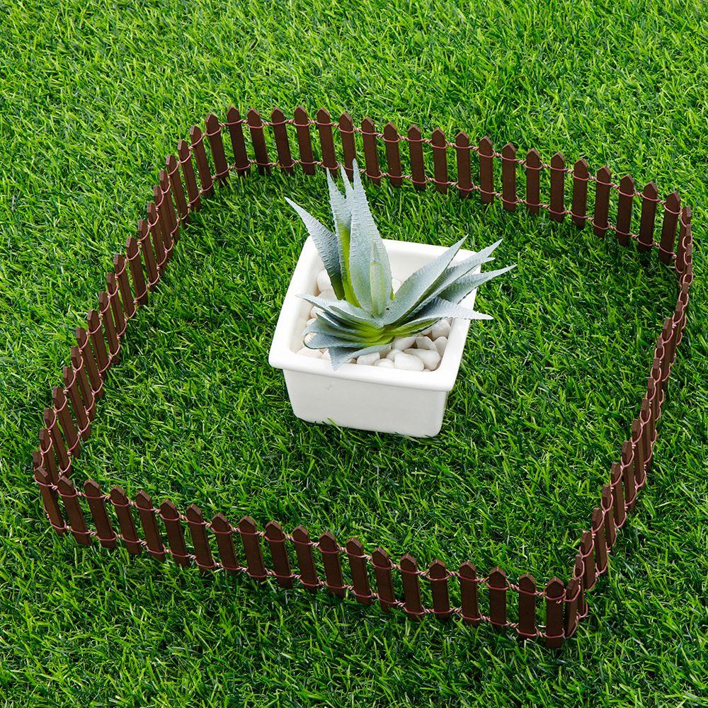 Hàng Rào Gỗ Mini 100 * 5cm / 100 * 3cm Màu Trắng Trang Trí Sân Vườn