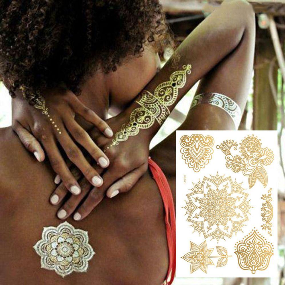 Espo 12 Hình Xăm Tạm Thời Không Thấm Nước|Miếng Tatto Giả Họa Tiết Mandala