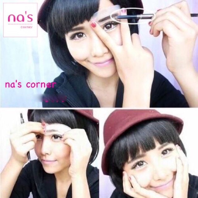 Bộ 3 khuôn vẽ chân mày đẹp siêu bền tiện dụng kẻ lông mày