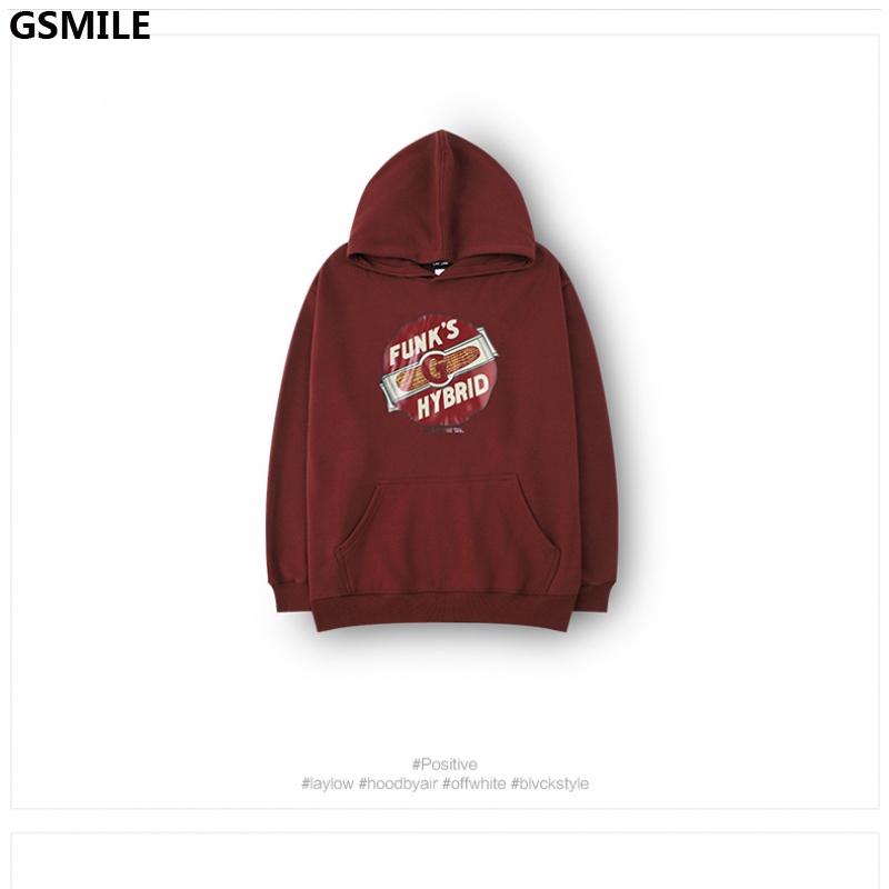 Áo Sweater Có Mũ Trùm Đầu In Họa Tiết Vải Nhung Dày Phong Cách Hàn Quốc