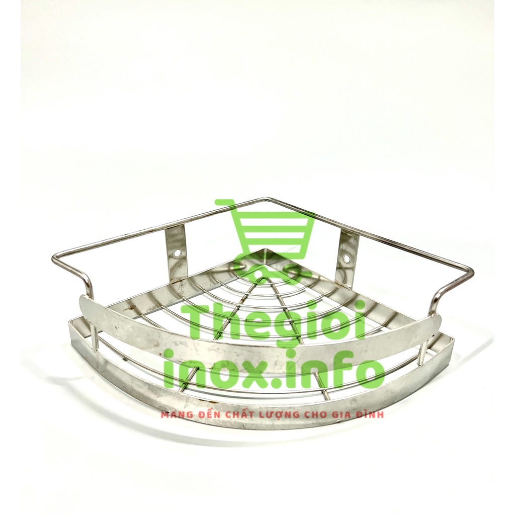 Kệ Góc Inox 1 Tầng INOX 304 - Kệ Inox 1 Tầng - Kệ Nhà Tắm