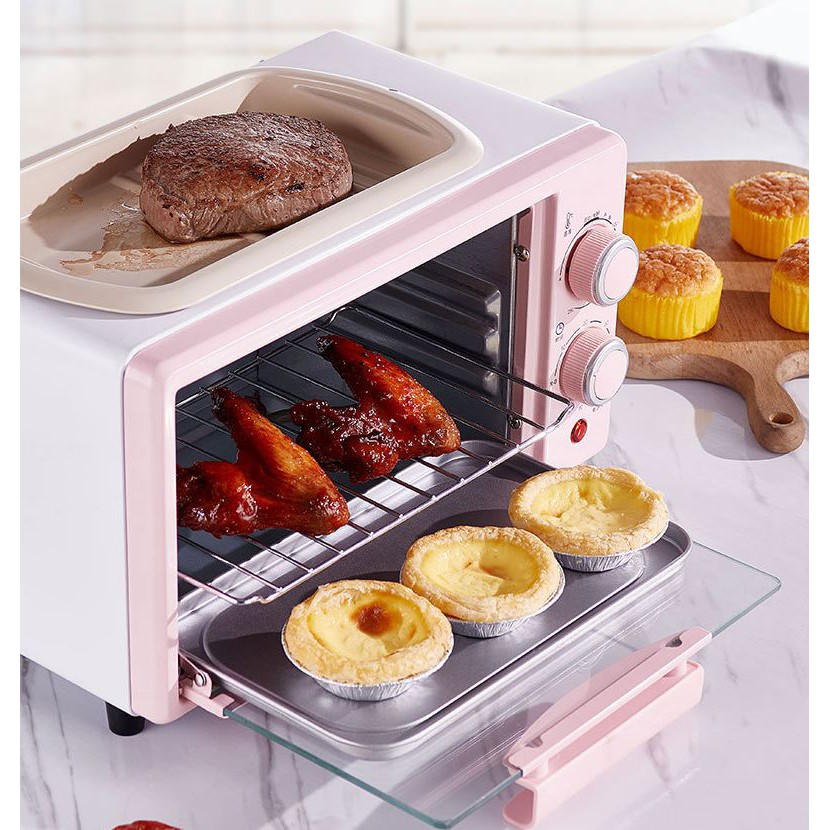 Máy Nướng Bánh Mì Nhiều Tầng Lò Nướng Đa Năng/ Lò Vi Sóng SALAY 12l, rã đông, nướng bánh, chiên rán, đun nấu