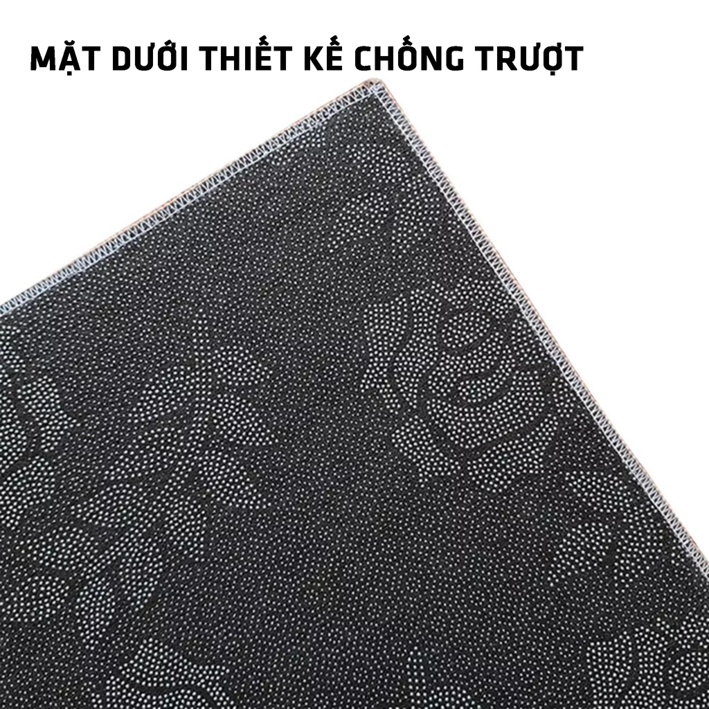 Thảm Lau Chân 3D Thấm Nước Chống Trơn Trượt, Thảm Lau Chân Hình Thú Kích Thước 60x40cm