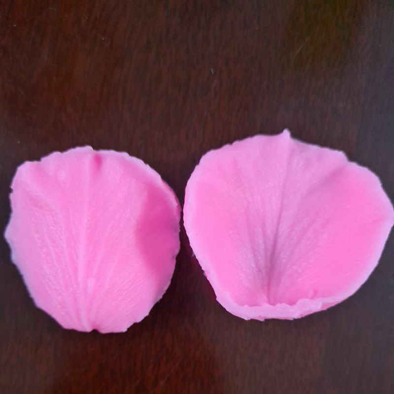 khuôn silicon ép vân cánh hoa hồng , size 6.6 x 6 cm