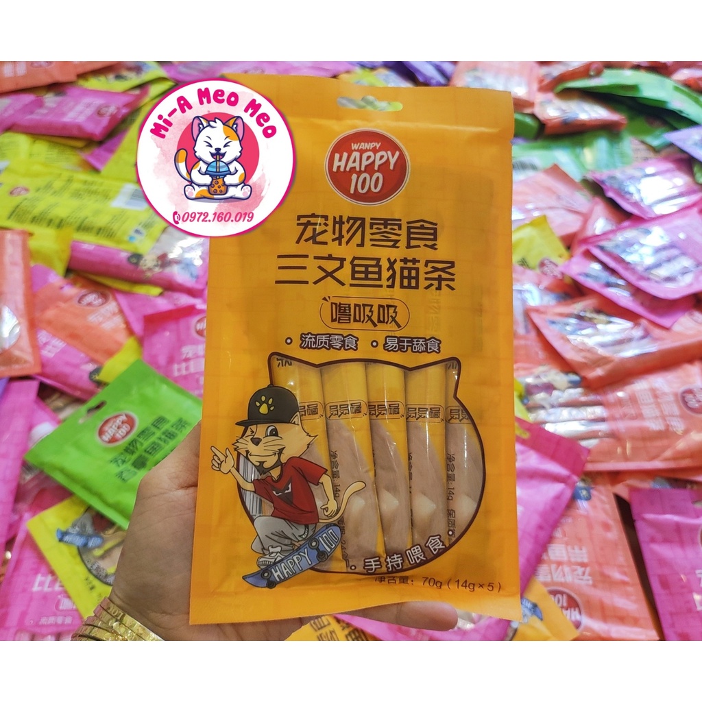 Súp thưởng Wanpy Happy 100 cho Mèo - Nội địa Trung