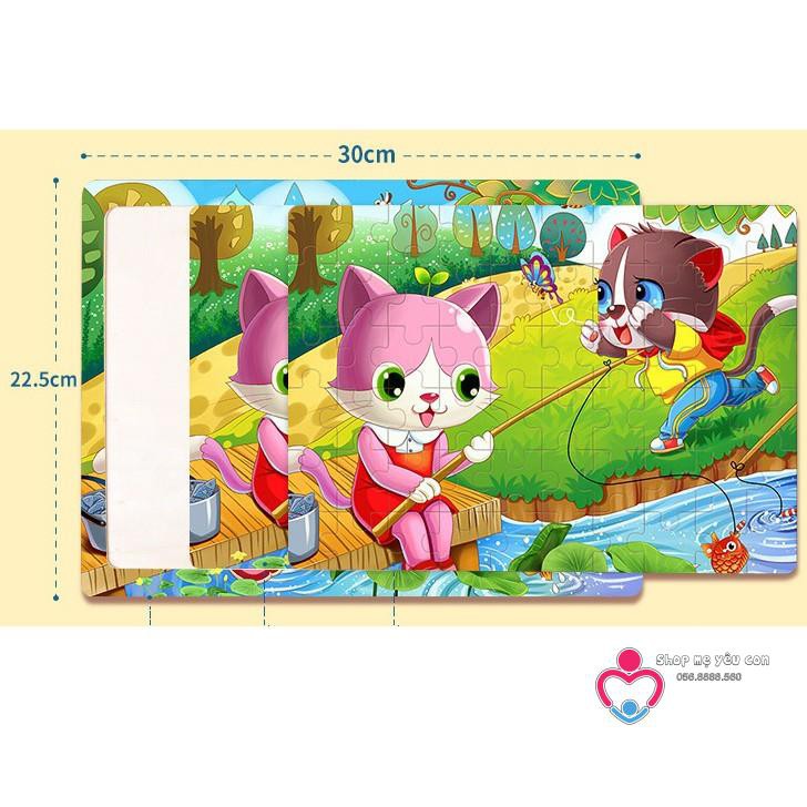 60 MẢNH ] tranh xếp hình gỗ PUZZLE 60 MIẾNG - GHÉP HÌNH LEVEL 5 CHO BÉ