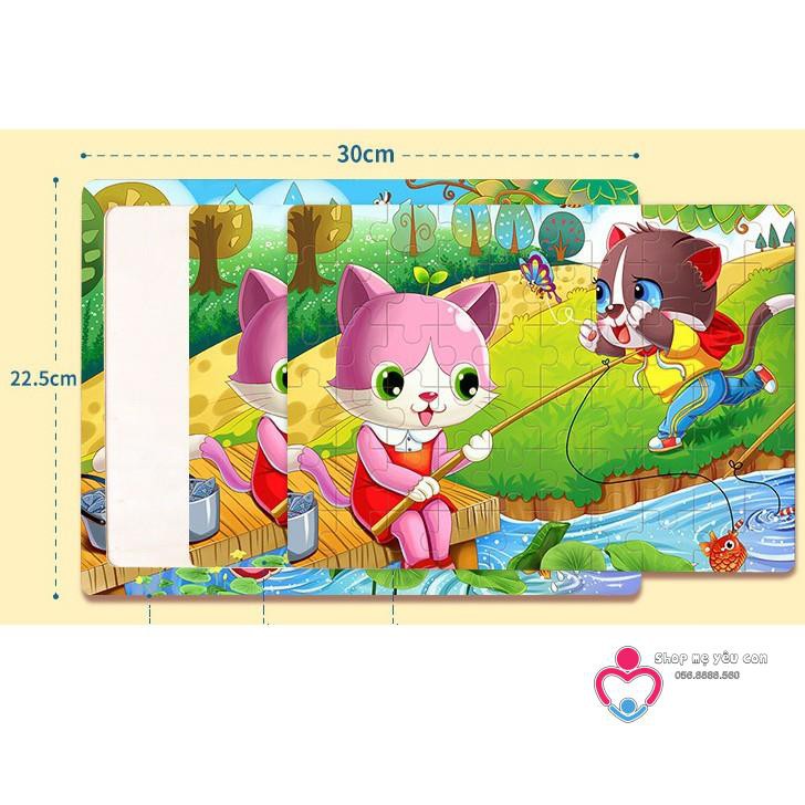 [60 MẢNH ] tranh xếp hình gỗ PUZZLE 60 MIẾNG - GHÉP HÌNH LEVEL 5 CHO BÉ